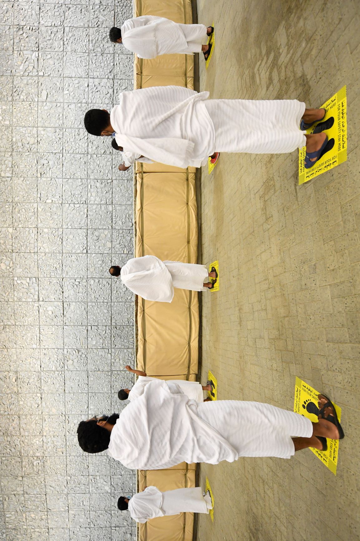 Hajj1441 - Pilgrims stone with sterilized pebbles