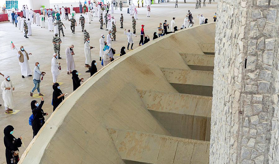 Hajj1443 – Jamarat Bridge in Mina accommodates over 300,000 pilgrims per hour