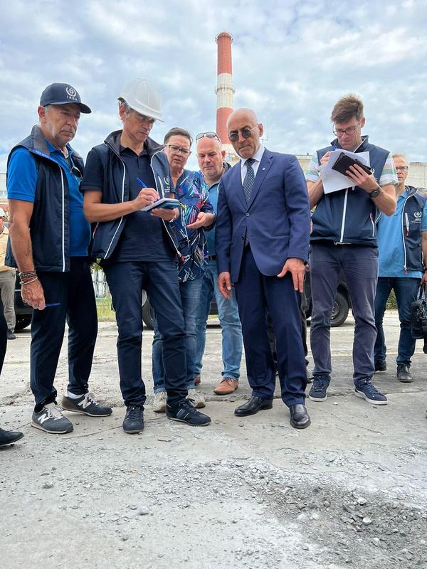 Saluran listrik PLTN Zaporizhzhia