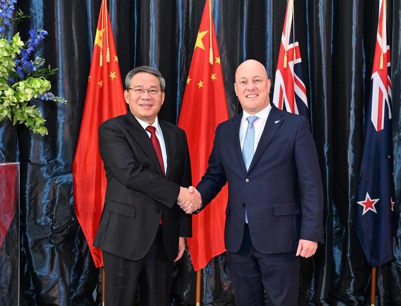 The respective development of China and New Zealand