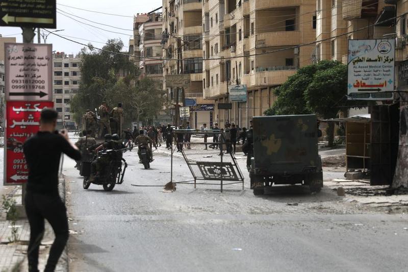 kekerasan pecah di Jaramana