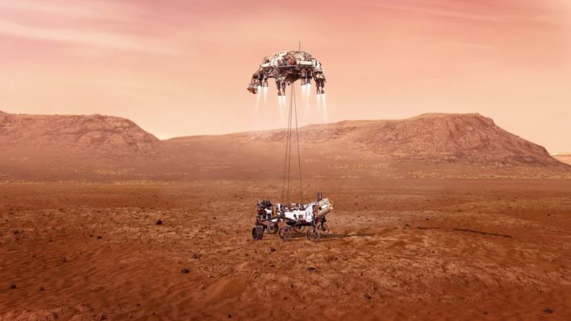 simulan tanah Mars